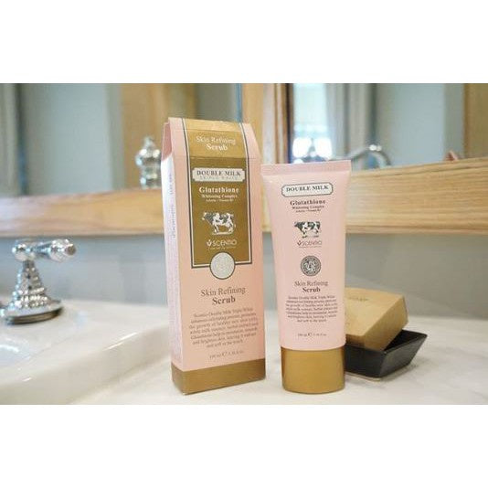 Scentio Double Milk Triple White Skin Refining and Whitening Scrub