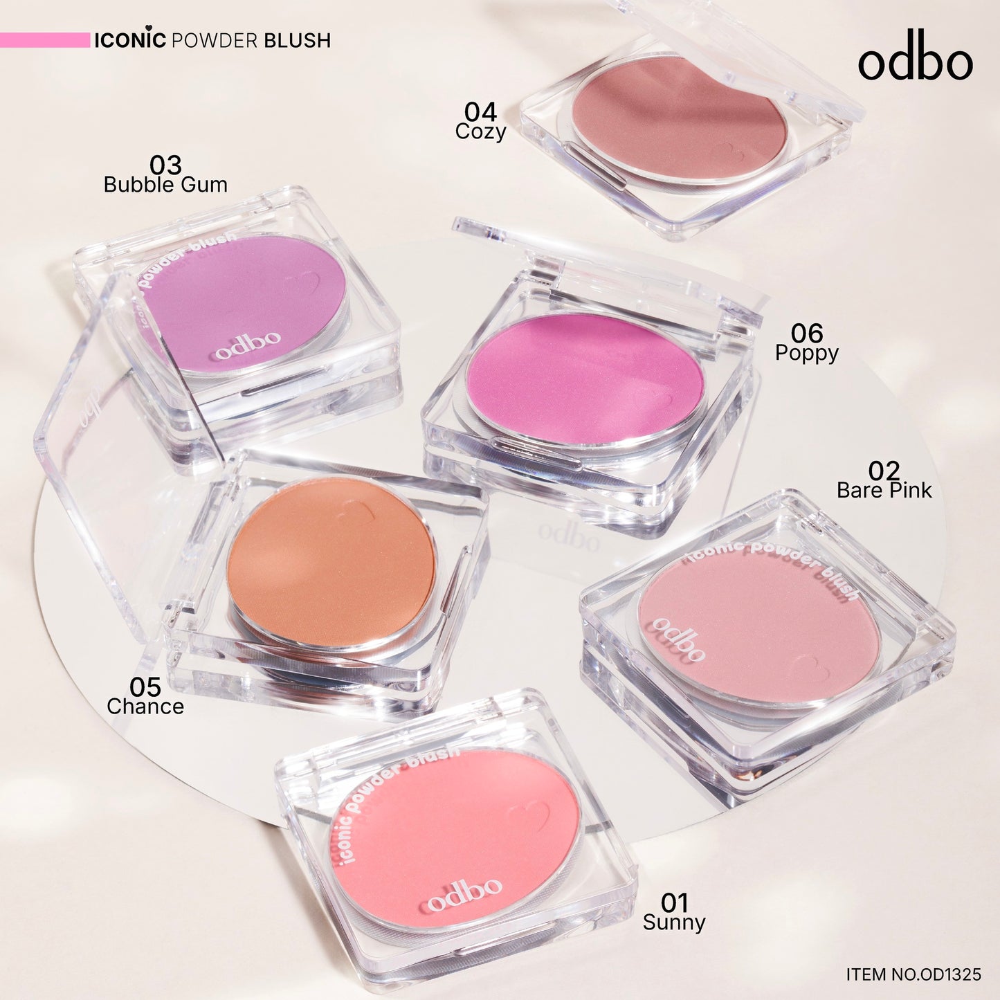 ODBO (Thailand) Iconic Powder Blush - OD1325