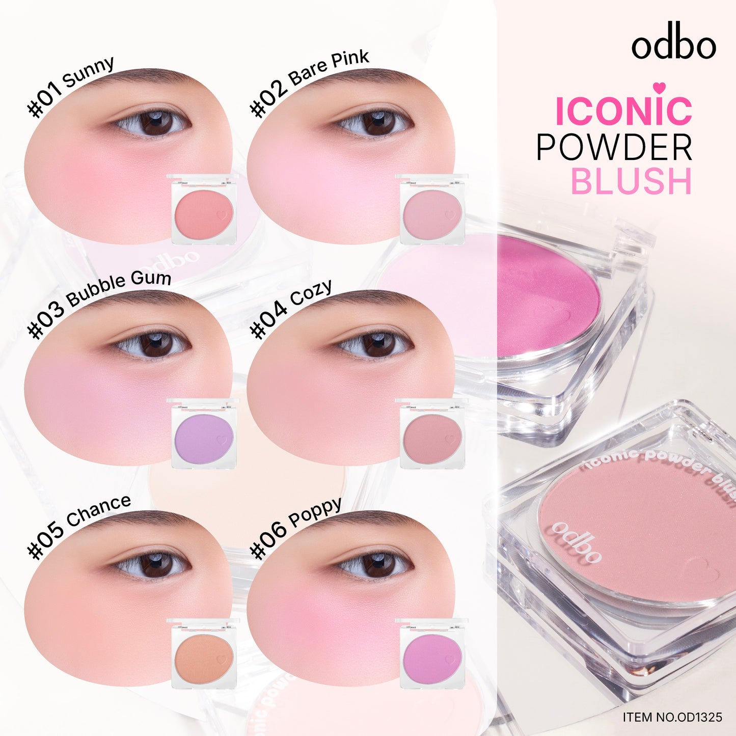 ODBO (Thailand) Iconic Powder Blush - OD1325