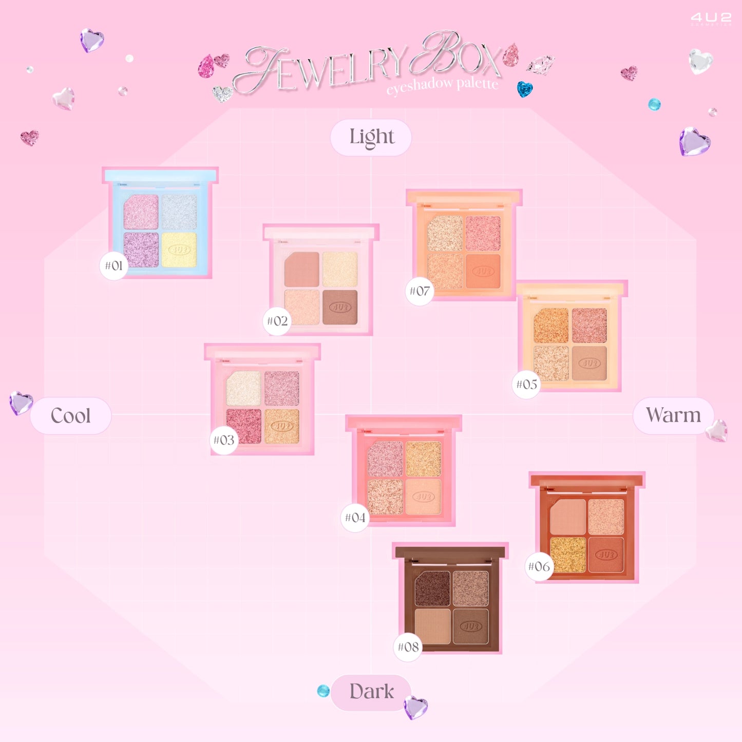 4U2 Jewelry Box Eyeshadow Palette