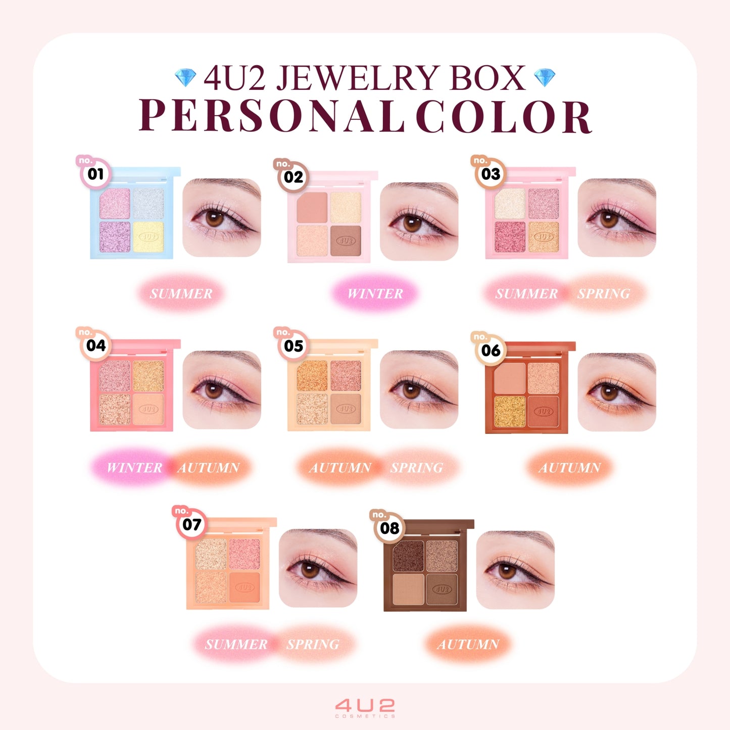 4U2 Jewelry Box Eyeshadow Palette