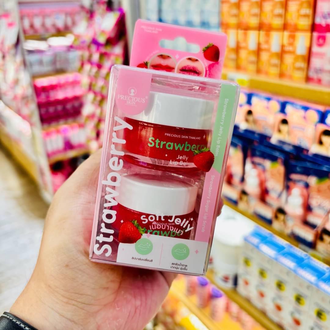 Precious Skin Jelly Lip Balm with Sugar Lip Scrub