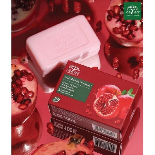 De Leaf Pomegranate Ageless Glow Soap