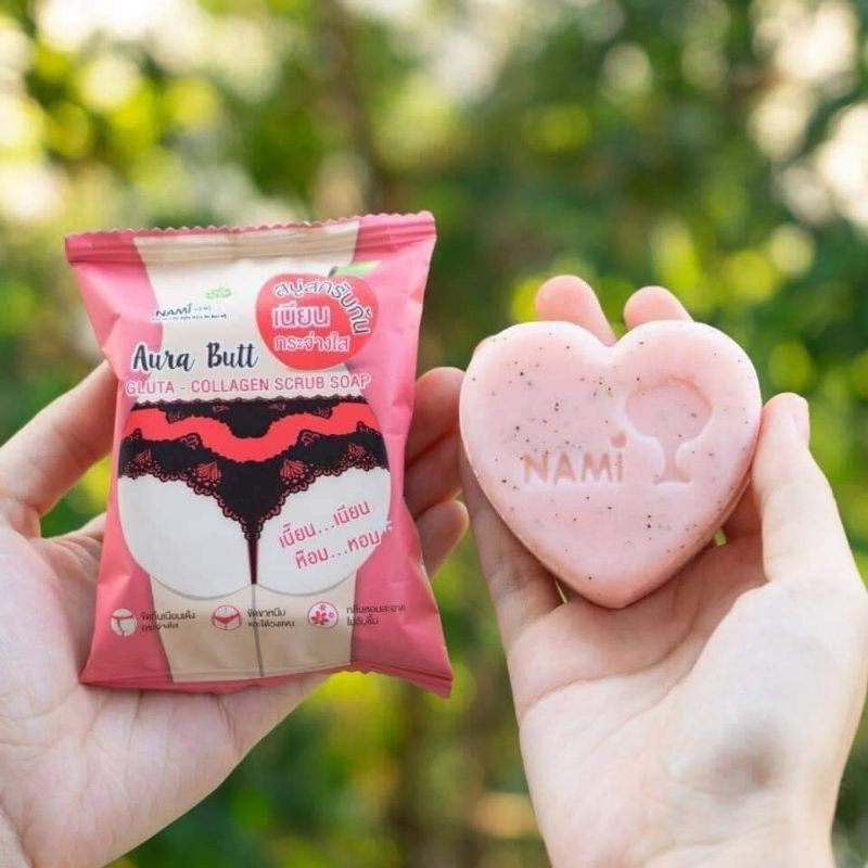 Nami Aura Butt Gluta Collagen Scrub Soap