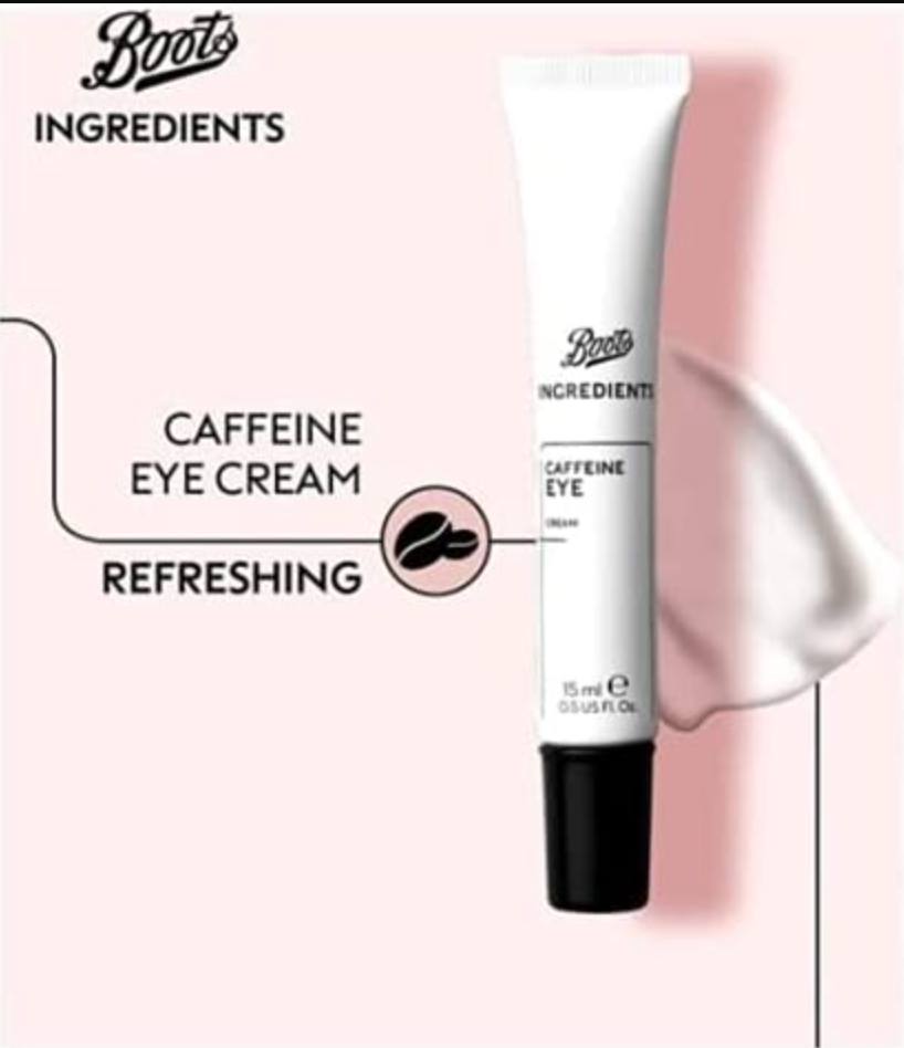 BOOTS Ingredients Caffeine Eye Cream