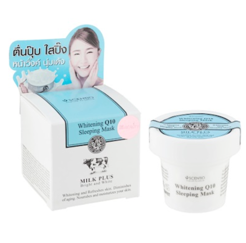 Scentio Milk Plus Whitening Q10 Sleeping Mask