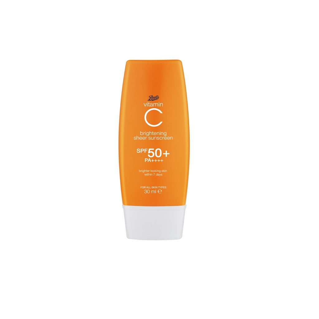 BOOTS Vitamin C Brightening Sheer Sunscreen SPF50+ PA++++