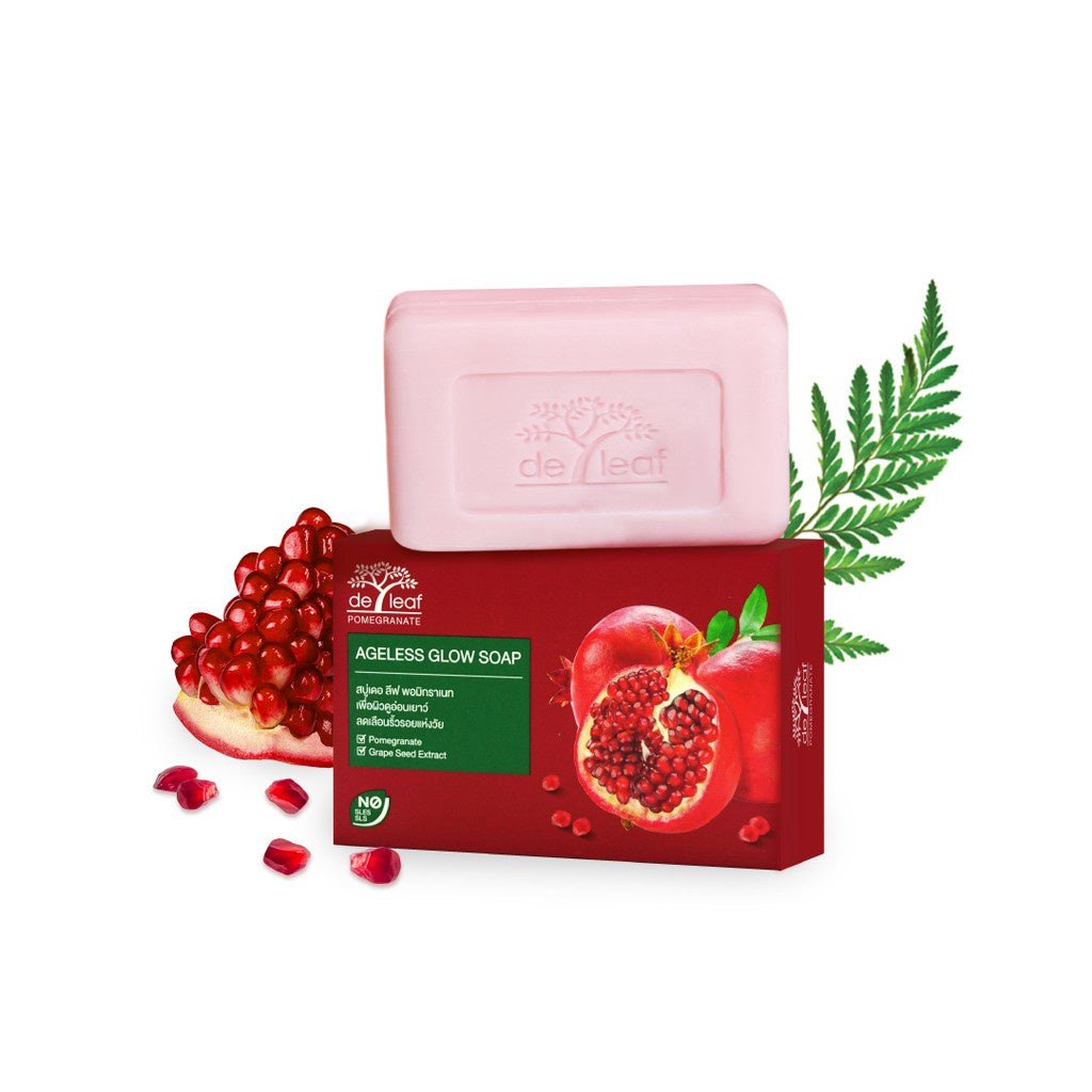 De Leaf Pomegranate Ageless Glow Soap