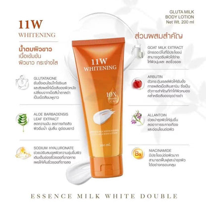 11W Whitening Essence Milk White Double Gluta Milk Body Lotion