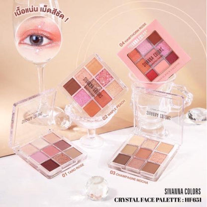 Sivanna Colors Crystal Face Palette - HF651