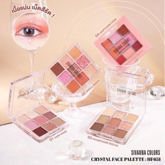 Sivanna Colors Crystal Face Palette - HF651