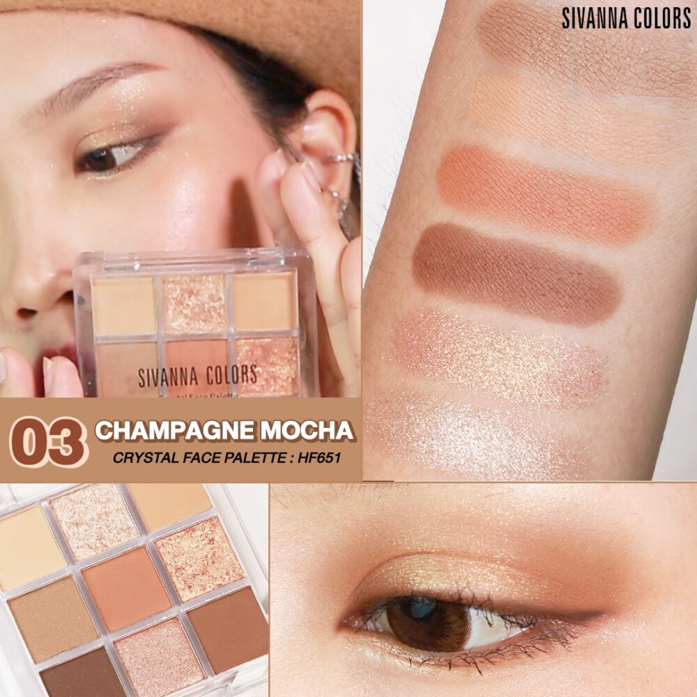 Sivanna Colors Crystal Face Palette - HF651