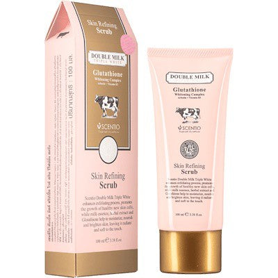 Scentio Double Milk Triple White Skin Refining and Whitening Scrub