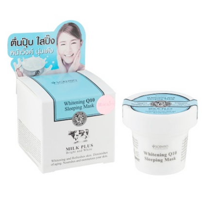 Scentio Milk Plus Whitening Q10 Sleeping Mask