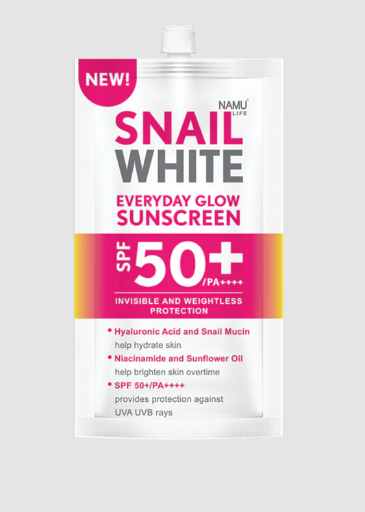 Snail White Everyday Glow Sunscreen SPF50+/PA++++ - Sachet