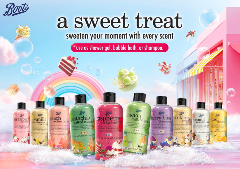 BOOTS Flavour Shower Gel, Bubble Bath & Shampoo