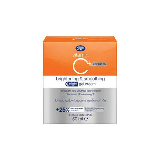 BOOTS Vitamin C ADVANCED Brightening&Smoothing Night Gel Cream
