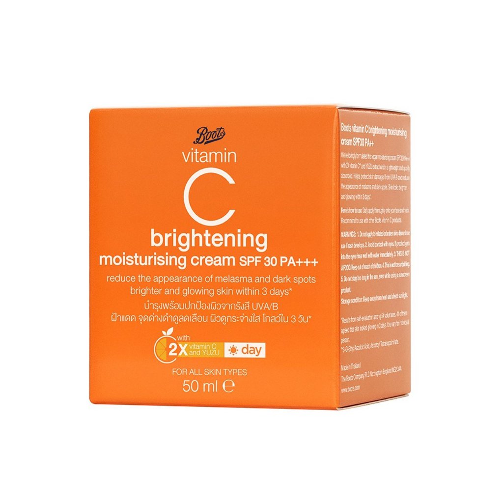 BOOTS Vitamin C Brightening Moisturising Cream SPF30PA+++