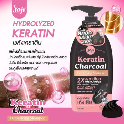 JOJI Secret Young Keratin Charcoal Detoxifying Shampoo