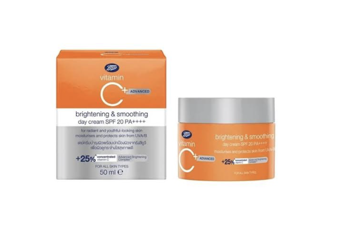BOOTS Vitamin C ADVANCED Brightening&Smoothing Day Cream SPF20 PA++++
